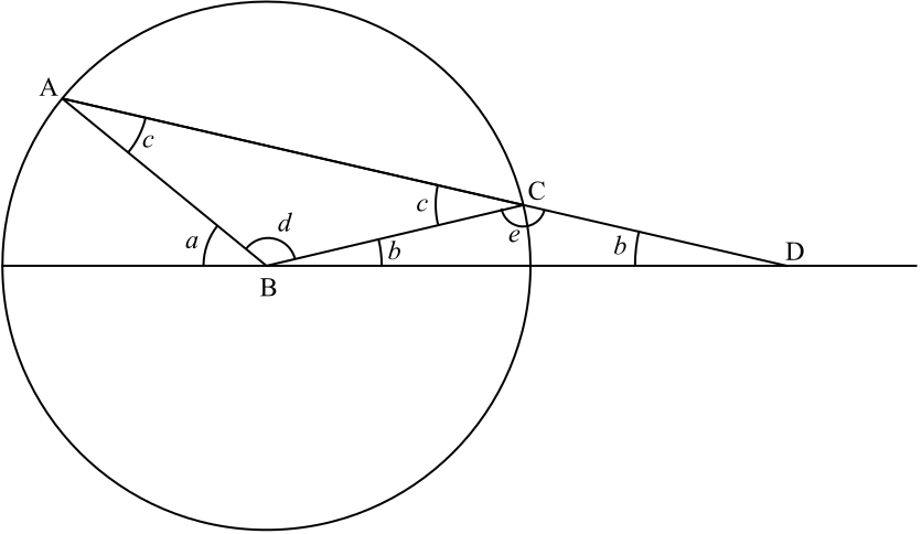 Trissecció d'un angle amb regle marcat i compàs.